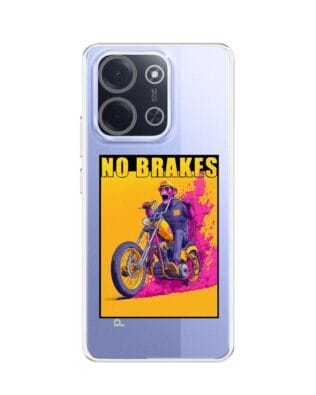 Etui do Xiaomi POCO C85 przeźroczyste, silikonowe Flexi, Bikers, Motocyklem przez świat
