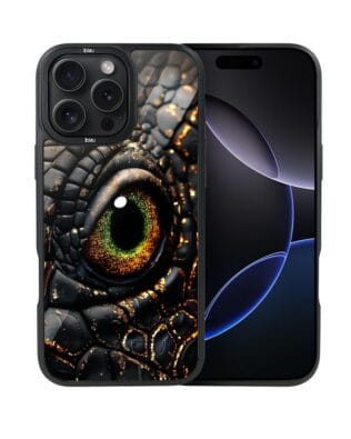 Etui do iPhone 16 Pro IBIZU DropGuard Matt z MagSafe, Smoki, Amber Dragon