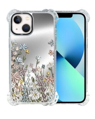 Etui do iPhone 13 IBIZU DropGuard Ultra z MagSafe, Relief Garden, Wiosenna łąka