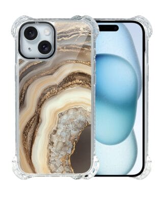 Etui do iPhone 15 Plus IBIZU DropGuard Ultra z MagSafe, Ethereal Essence, Miodowy agat