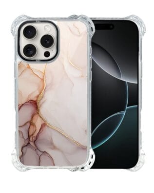 Etui do iPhone 16 Pro IBIZU DropGuard Ultra z MagSafe, Ethereal Essence, Różany alabaster