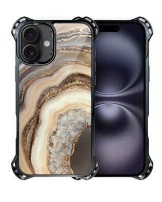 Etui do iPhone 16 Plus IBIZU DropGuard Ultra z MagSafe, Ethereal Essence, Miodowy agat