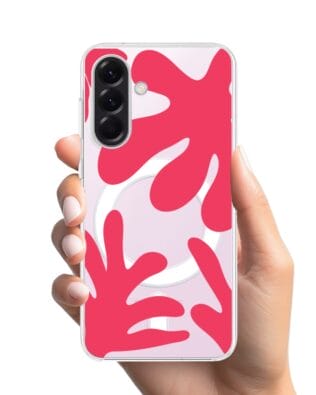 Etui do Samsung Galaxy A57 z MagSafe przeźroczyste, silikonowe Flexi, rafa