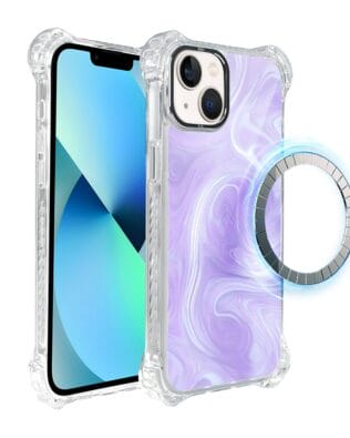 Etui do iPhone 13 IBIZU DropGuard Ultra z MagSafe, Ethereal Essence, Lawendowy wir