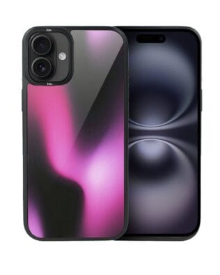 Etui do iPhone 16 IBIZU DropGuard Matt z MagSafe, Twilight Dreams, Magenta Flow