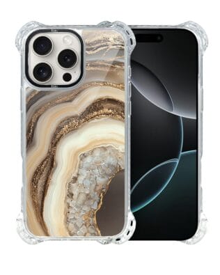 Etui do iPhone 16 Pro IBIZU DropGuard Ultra z MagSafe, Ethereal Essence, Miodowy agat