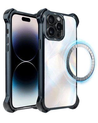 Etui do iPhone 14 Pro IBIZU DropGuard Ultra z MagSafe, Ethereal Essence, Opalizujący diament