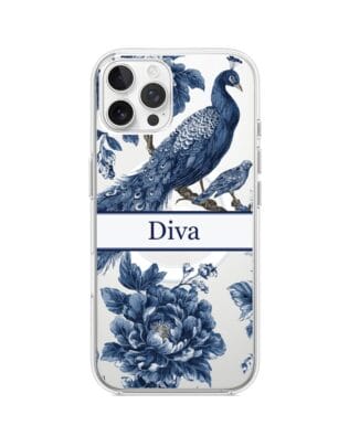 Etui do iPhone 12 Pro Max z MagSafe przeźroczyste, silikonowe Flexi, Mystic, Diva Peacock