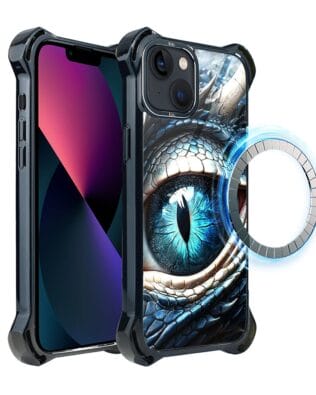 Etui do iPhone 13 IBIZU DropGuard Ultra z MagSafe, Smoki, Oko lodowego smoka