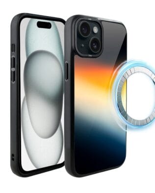 Etui do iPhone 15 Plus IBIZU DropGuard Matt z MagSafe, Twilight Dreams, Aurora