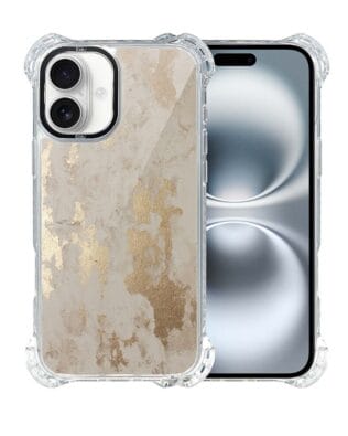 Etui do iPhone 16 Plus IBIZU DropGuard Ultra z MagSafe, Ethereal Essence, Szampańskie złoto