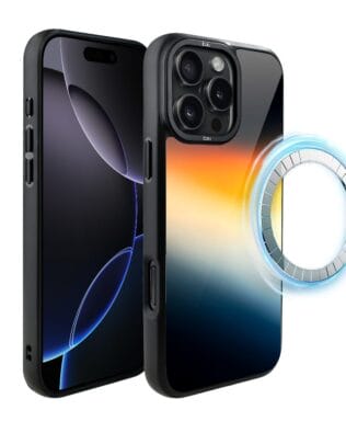 Etui do iPhone 16 Pro Max IBIZU DropGuard Matt z MagSafe, Twilight Dreams, Aurora