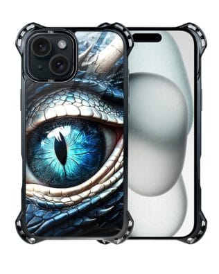 Etui do iPhone 15 Plus IBIZU DropGuard Ultra z MagSafe, Smoki, Oko lodowego smoka