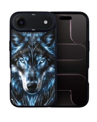 Etui do iPhone Air IBIZU DropGuard Matt z MagSafe, Wilki, Lodowy Wilk