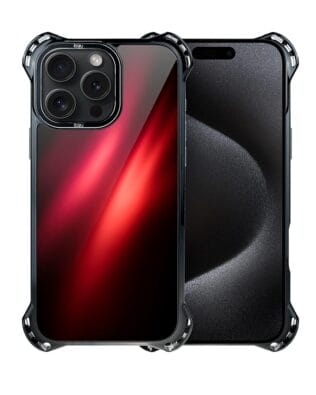 Etui do iPhone 15 Pro Max IBIZU DropGuard Ultra z MagSafe, Twilight Dreams, Czerwona Nebula