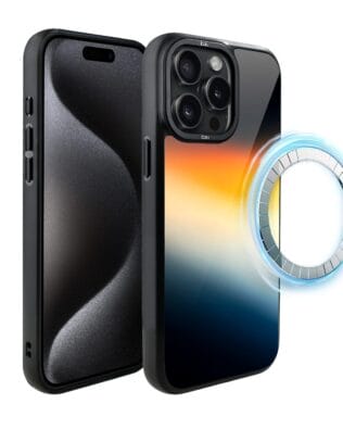 Etui do iPhone 15 Pro Max IBIZU DropGuard Matt z MagSafe, Twilight Dreams, Aurora