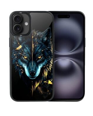 Etui do iPhone 16 IBIZU DropGuard Matt z MagSafe, Wilki, Wilk Mocy