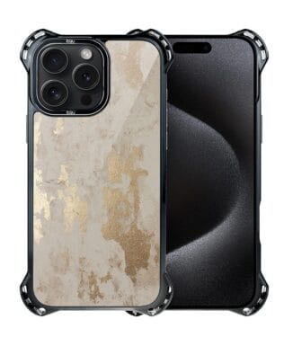 Etui do iPhone 15 Pro IBIZU DropGuard Ultra z MagSafe, Ethereal Essence, Szampańskie złoto