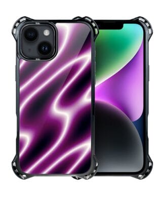 Etui do iPhone 14 IBIZU DropGuard Ultra z MagSafe, Twilight Dreams, Neonowa fala