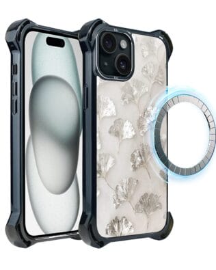 Etui do iPhone 15 Plus IBIZU DropGuard Ultra z MagSafe, Ethereal Essence, Biały Onysk