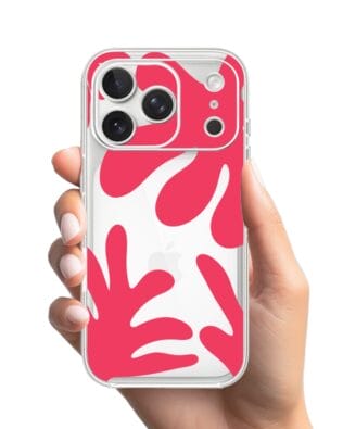 Etui do iPhone 17 Pro Max przeźroczyste, silikonowe Flexi, Summer Patterns, liście kwiatów