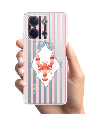 Etui do Xiaomi POCO C85 przeźroczyste, silikonowe Flexi, Summer Patterns, Homar