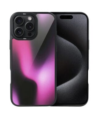 Etui do iPhone 15 Pro IBIZU DropGuard Matt z MagSafe, Twilight Dreams, Magenta Flow