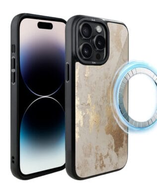 Etui do iPhone 14 Pro Max IBIZU DropGuard Matt z MagSafe, Ethereal Essence, Szampańskie złoto