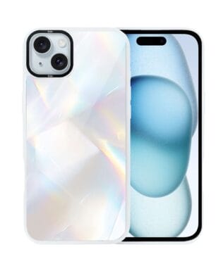 Etui do iPhone 15 IBIZU DropGuard Matt z MagSafe, Ethereal Essence, Opalizujący diament