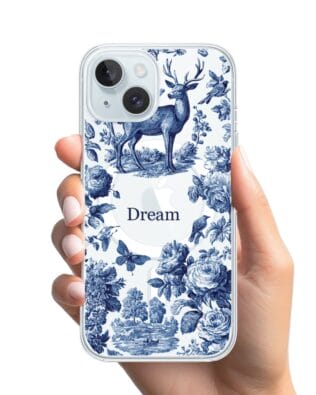 Etui do iPhone 15 z MagSafe przeźroczyste, silikonowe Flexi, Mystic, Dream Deer