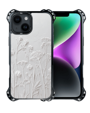 Etui do iPhone 14 Plus IBIZU DropGuard Ultra z MagSafe, Relief Garden, Suszone kwiaty polne