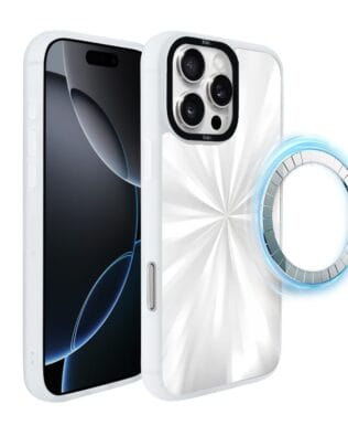 Etui do iPhone 16 Pro IBIZU DropGuard Matt z MagSafe, Ethereal Essence, Perłowy blask