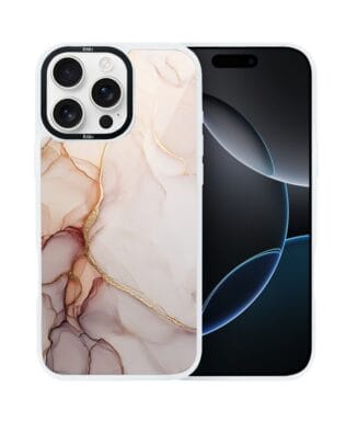 Etui do iPhone 16 Pro Max IBIZU DropGuard Matt z MagSafe, Ethereal Essence, Różany alabaster