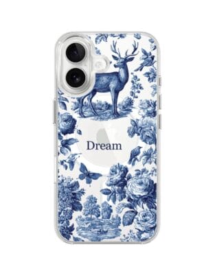 Etui do iPhone 16 z MagSafe przeźroczyste, silikonowe Flexi, Mystic, Dream Deer