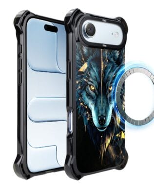 Etui do iPhone Air IBIZU DropGuard Ultra z MagSafe, Wilki, Wilk Mocy