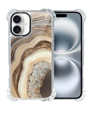 Etui do iPhone 16 Plus IBIZU DropGuard Ultra z MagSafe, Ethereal Essence, Miodowy agat