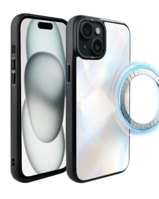 Etui do iPhone 15 Plus IBIZU DropGuard Matt z MagSafe, Ethereal Essence, Opalizujący diament