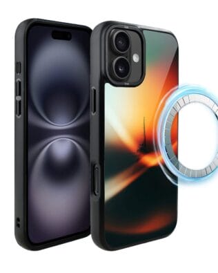 Etui do iPhone 16 Plus IBIZU DropGuard Matt z MagSafe, Twilight Dreams, Golden Hour