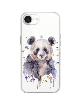 Etui do iPhone 17e z MagSafe przeźroczyste, silikonowe Flexi, Dzika Mandala, Panda