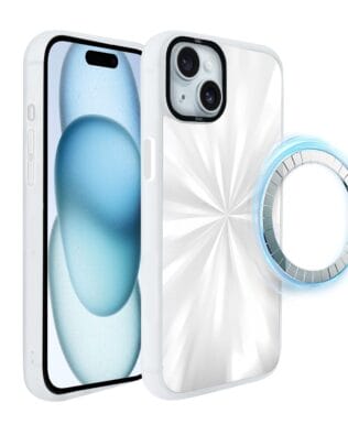 Etui do iPhone 15 IBIZU DropGuard Matt z MagSafe, Ethereal Essence, Perłowy blask