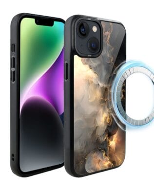 Etui do iPhone 14 IBIZU DropGuard Matt z MagSafe, Twilight Dreams, Stardust