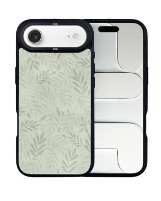 Etui do iPhone Air IBIZU DropGuard Matt z MagSafe, Relief Garden, Ślad oliwki