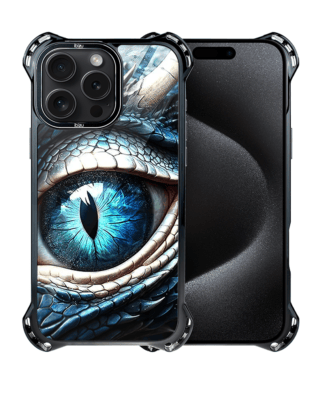 Etui do iPhone 15 Pro IBIZU DropGuard Ultra z MagSafe, Smoki, Oko lodowego smoka