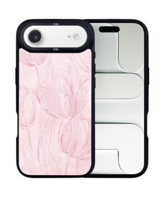 Etui do iPhone Air IBIZU DropGuard Matt z MagSafe, Relief Garden, Tulipanowy fresk