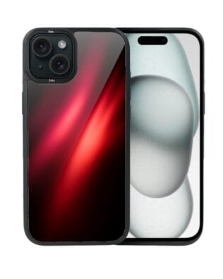 Etui do iPhone 15 Plus IBIZU DropGuard Matt z MagSafe, Twilight Dreams, Czerwona Nebula