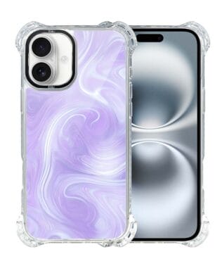 Etui do iPhone 16 IBIZU DropGuard Ultra z MagSafe, Ethereal Essence, Lawendowy wir