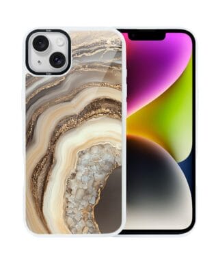 Etui do iPhone 14 Plus IBIZU DropGuard Matt z MagSafe, Ethereal Essence, Miodowy agat