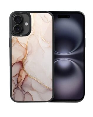 Etui do iPhone 16 IBIZU DropGuard Matt z MagSafe, Ethereal Essence, Różany alabaster