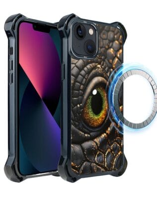 Etui do iPhone 13 IBIZU DropGuard Ultra z MagSafe, Smoki, Amber Dragon