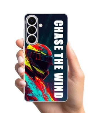 Etui do Samsung Galaxy S26 Plus przeźroczyste, silikonowe Flexi, Bikers, Chase The Wind